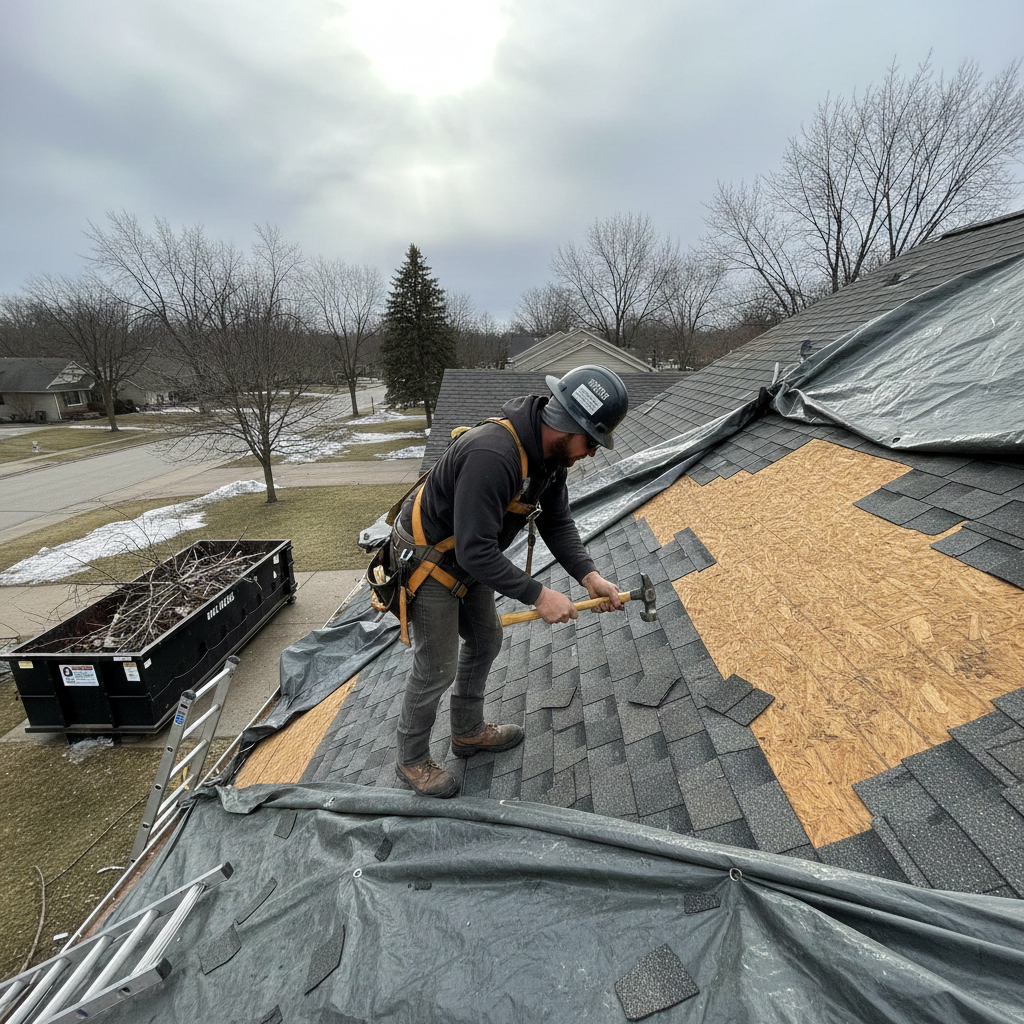 Storm Damage Roof Repair MN