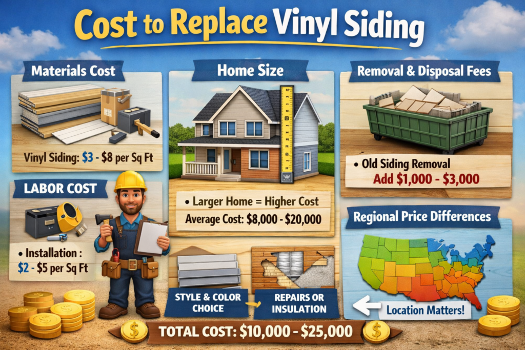 Cost to Replace Vinyl Siding