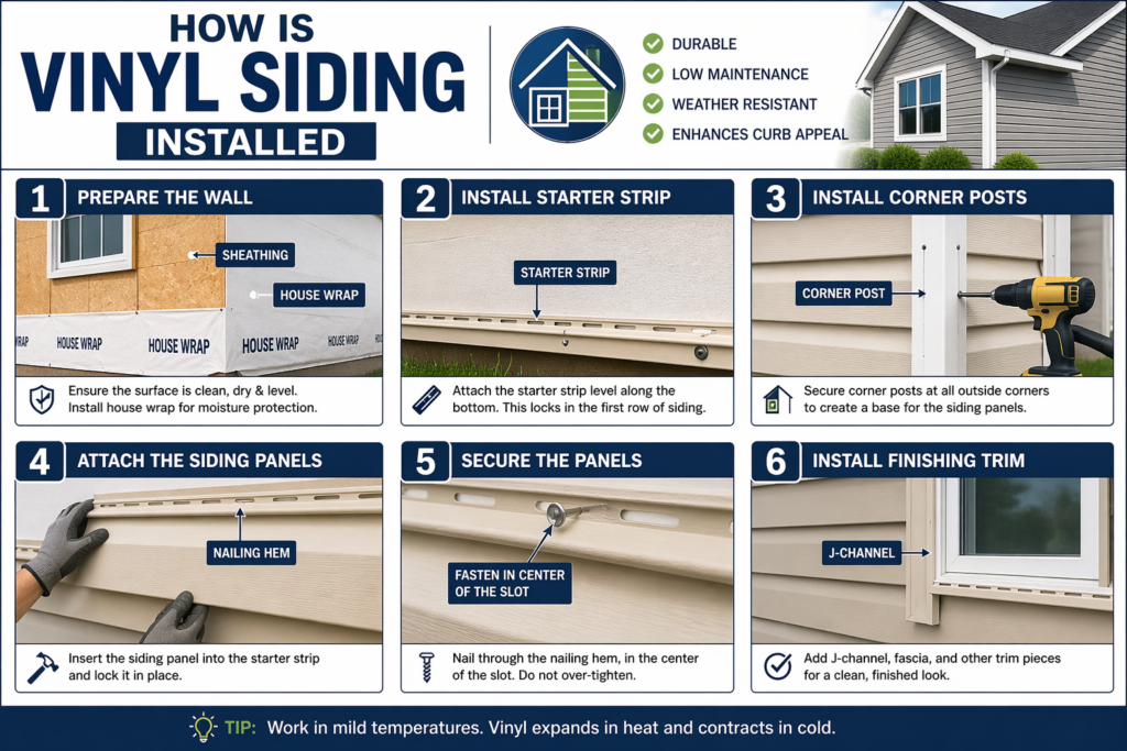 How Is Vinyl Siding Installed